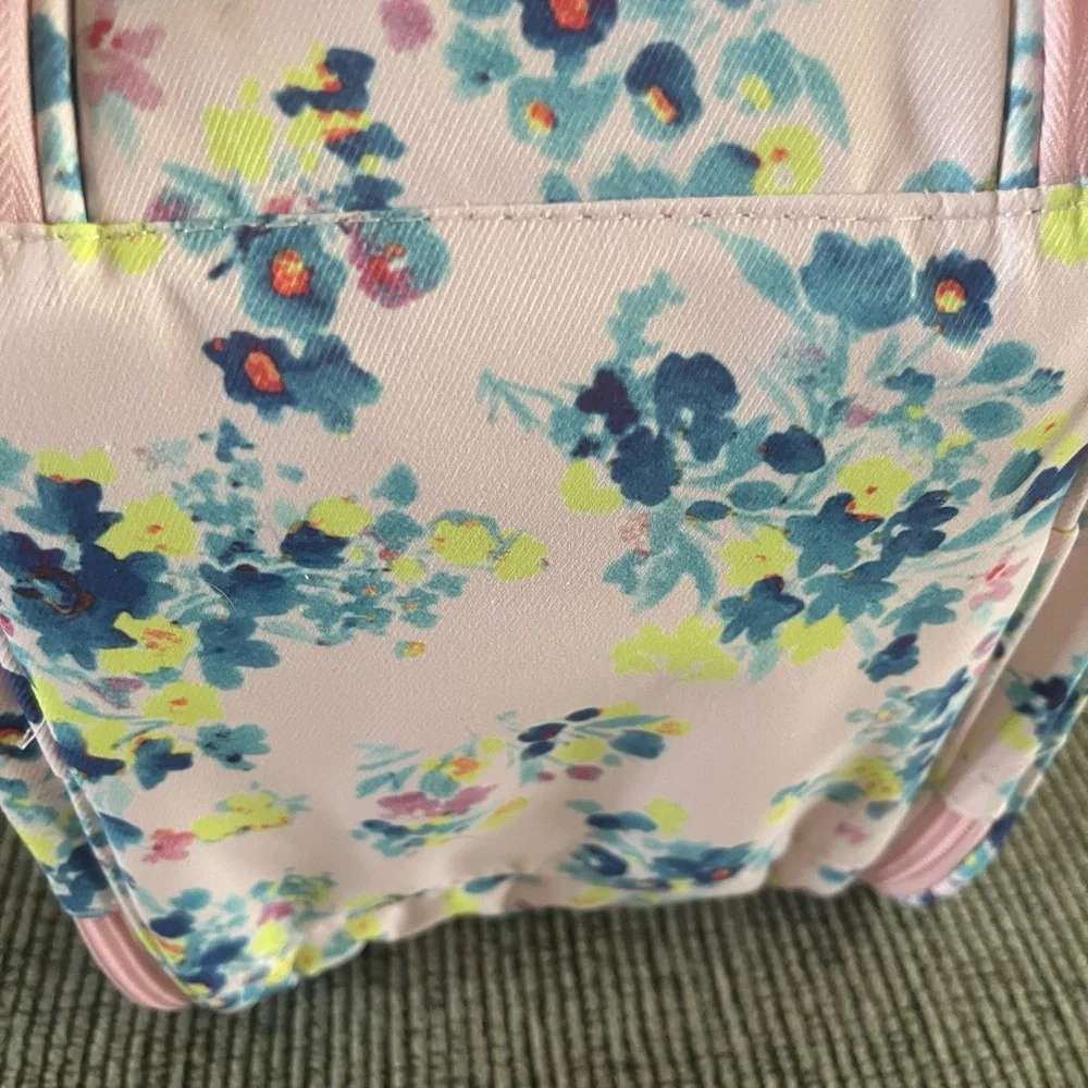 Floral Pink Travel Bag/ makeup bag
